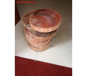 Thớt gỗ Nghiến siêu bền không mùn đường kính 25 cm